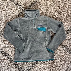 Grey patagonia pullover fleece